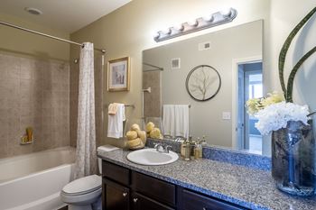 Bathroom mirror with light